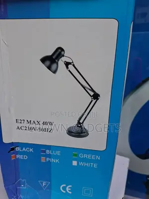 Metal Desk Lamp With E27 Holder for Office and Study