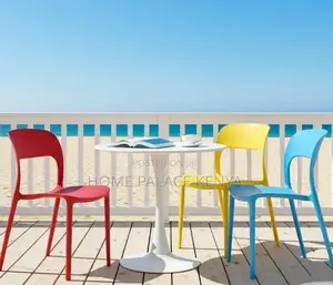 Balcony Set; Multi Coloured Pp Chairs and Table Set for Balcony