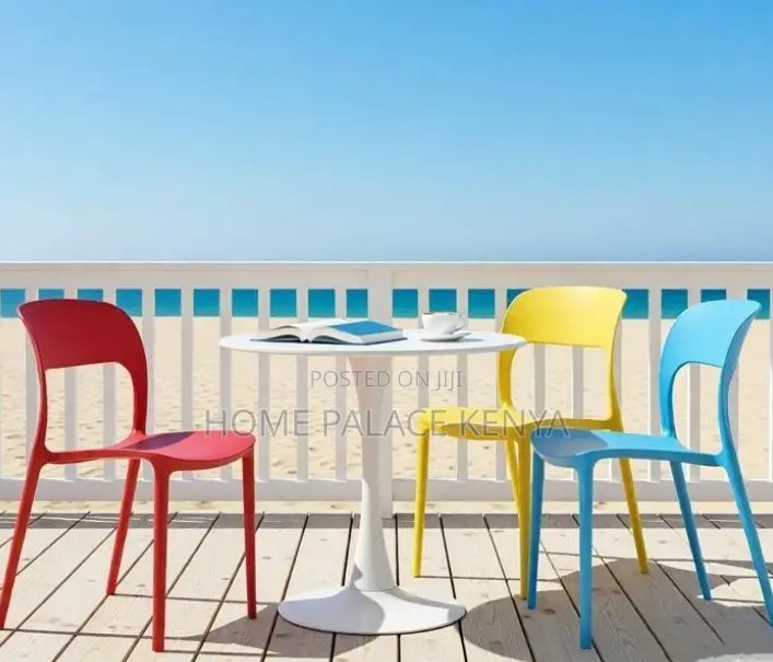 Balcony Set; Multi Coloured Pp Chairs and Table Set for Balcony
