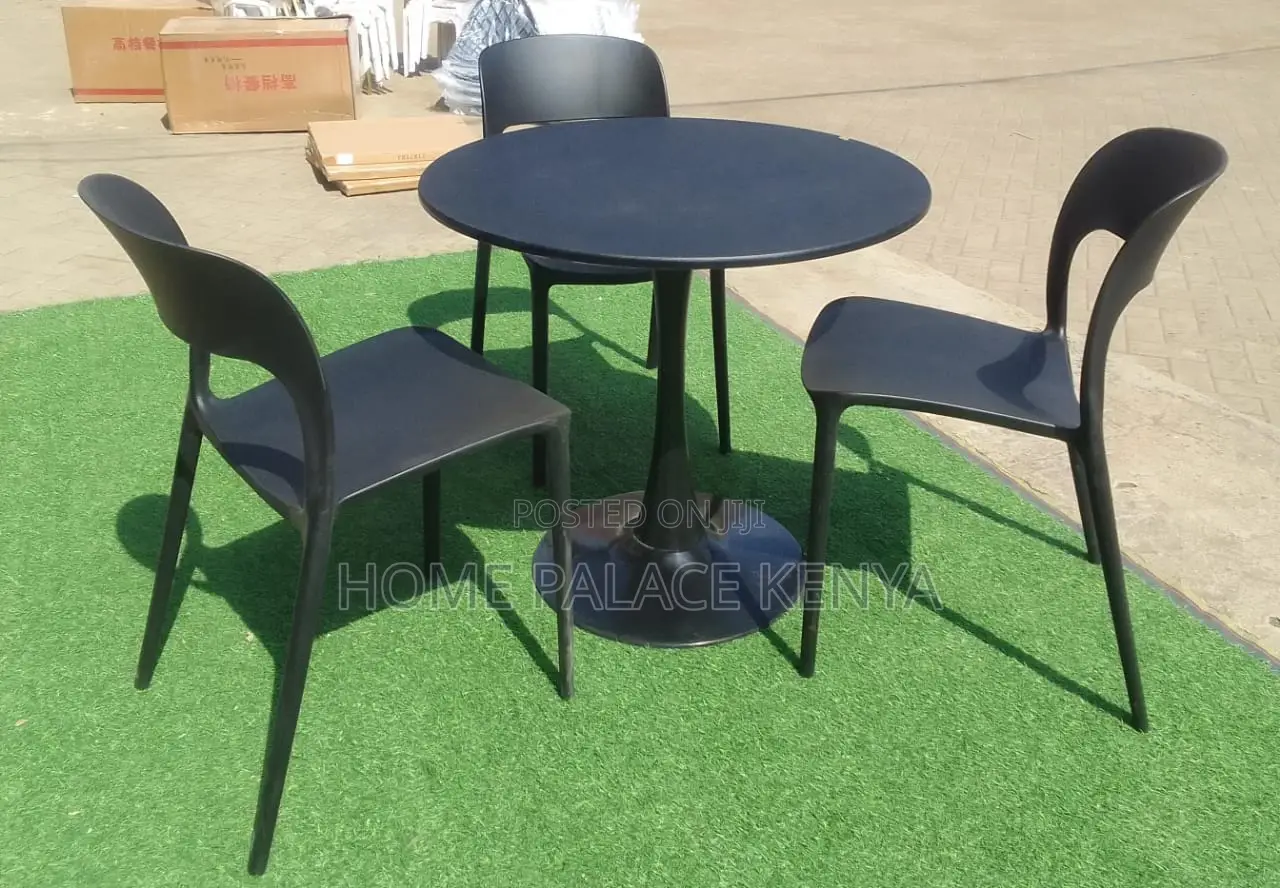 Balcony Set; Multi Coloured Pp Chairs and Table Set for Balcony