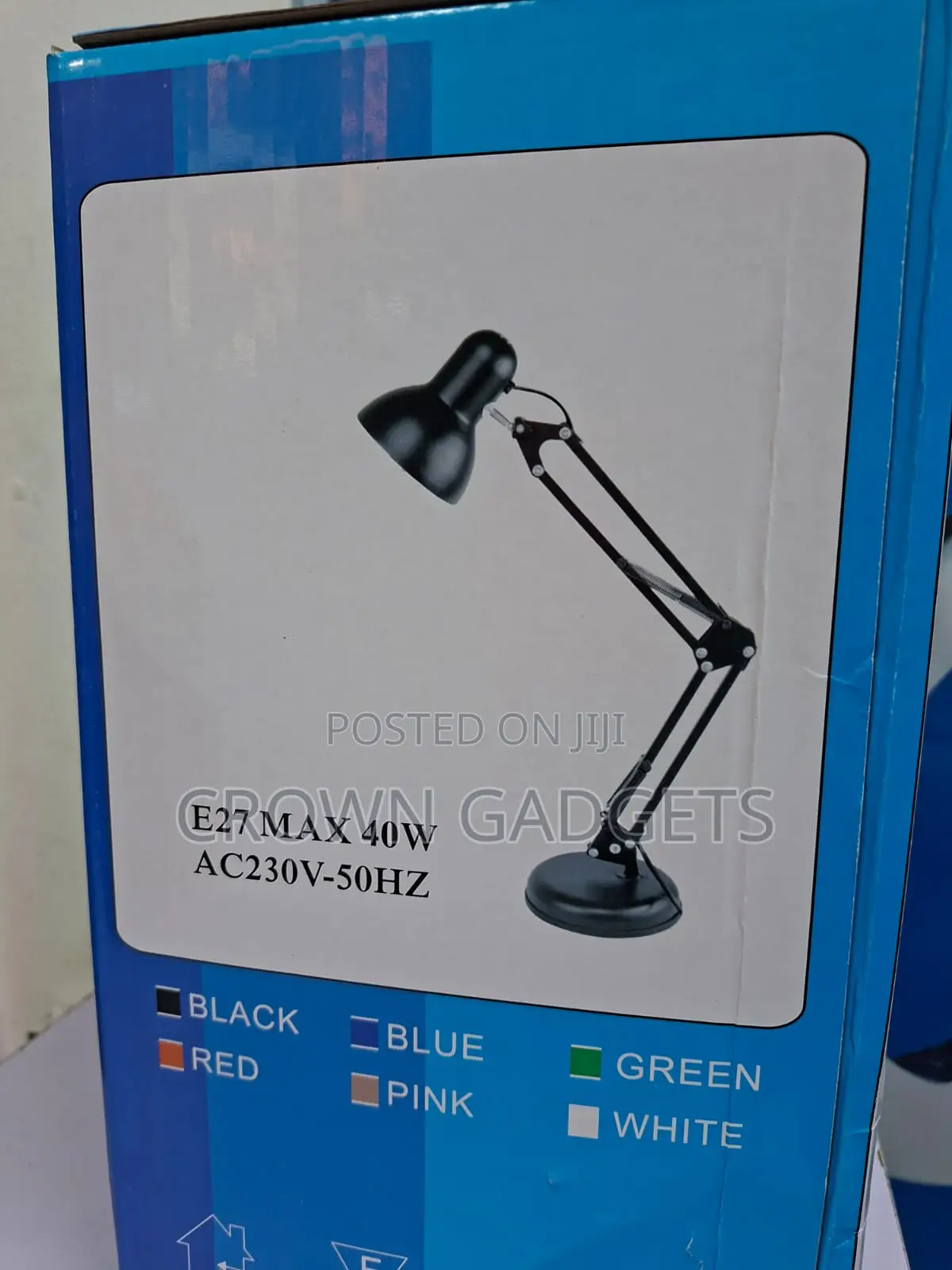 Swing Arm Desk Light E27 Lamp for Home Office Workshop