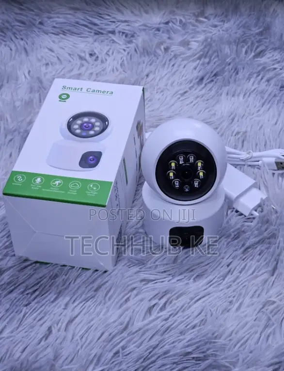 Dual Lens 360° Indoor 4g CCTV Camera Motion Detection Camera