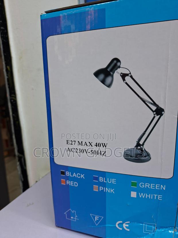 E27 Adjustable Desk Lamp With Swing Arm for Study and Office - thumbnail 2