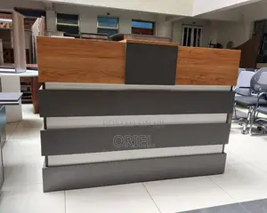 Office Reception Desk : 1.8m Sleek Office Reception Desk