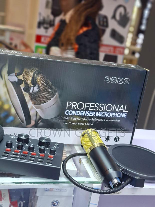 Bm800 V8 Podcast Microphone Kit With Stand and Pop Filter - thumbnail 2