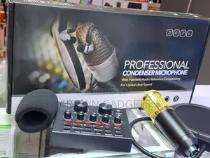 Bm800 Studio Condenser Mic With V8 Sound Card Bundle