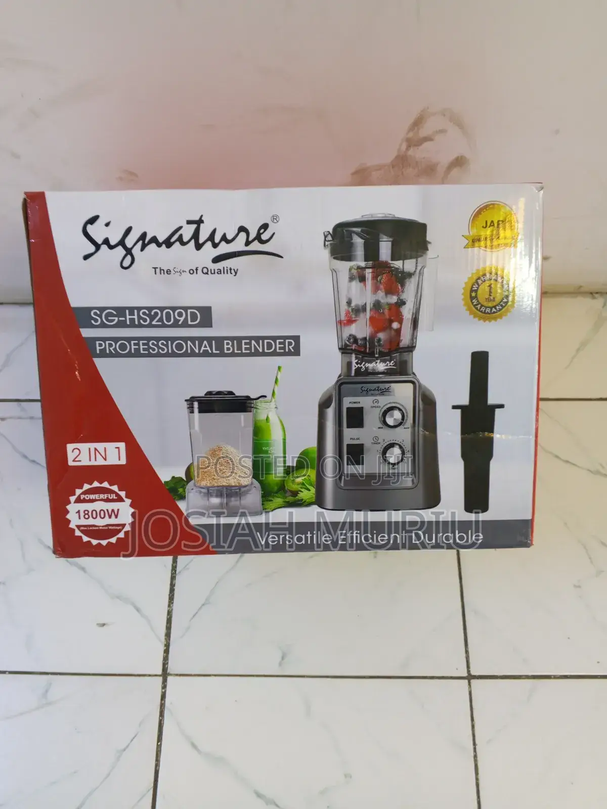 2 in 1 1800w Professional Commercial Blender