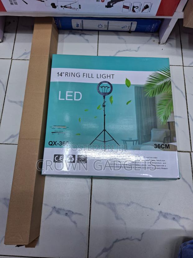 Qx-360 14 Inch Led Ring Light With 2m Tripod Stand