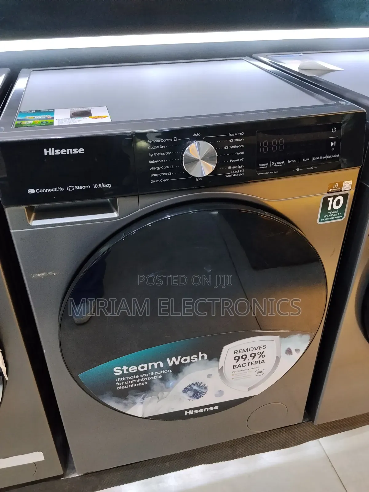 Hisense Washing Machine 10.5/6kg Wash Dry Front Load Wd3q1043bt