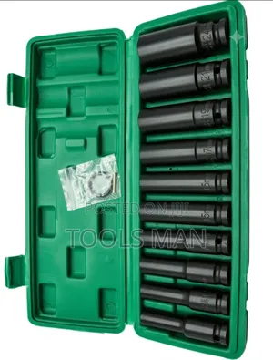 10 PCS Heavy Duty Deep Impact Socket Set 1/2 Drive 10-24mm.