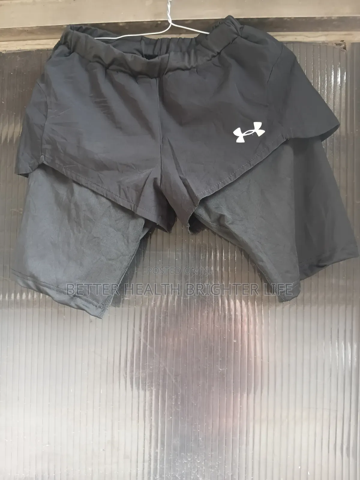 2_in1gym Shorts With (Built-in Compression Liner)