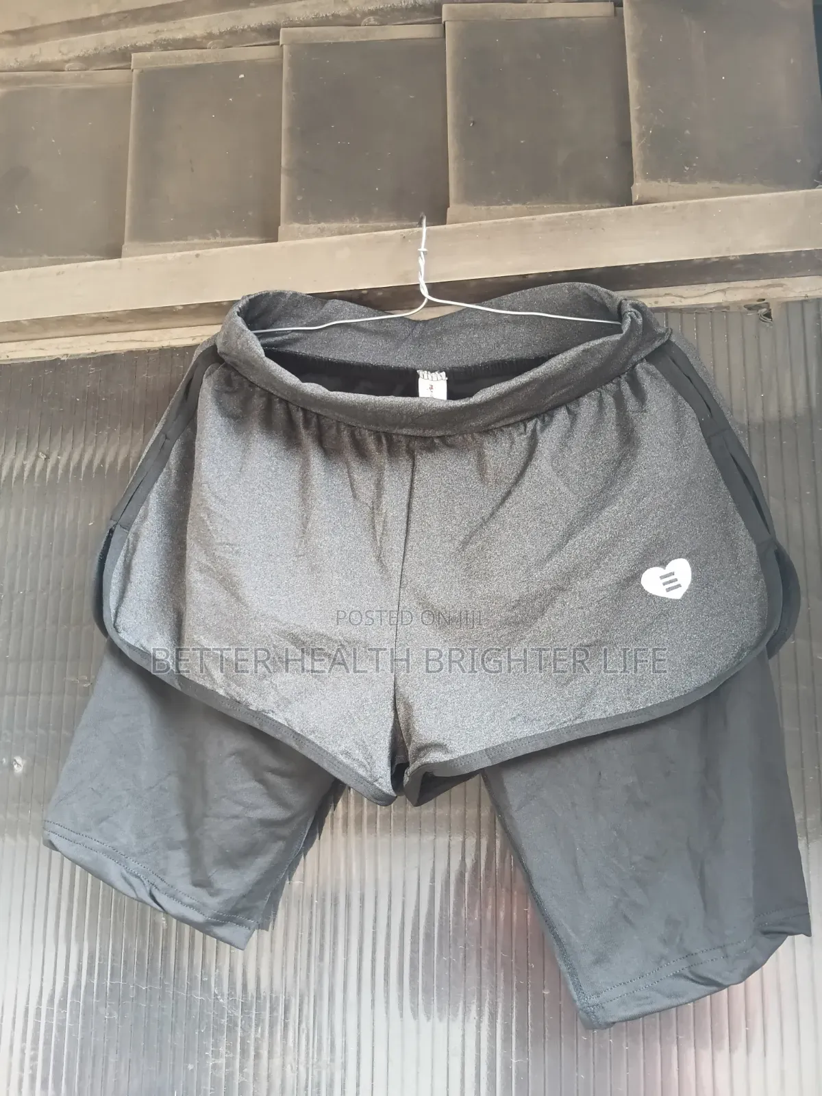 2_in1gym Shorts With (Built-in Compression Liner)