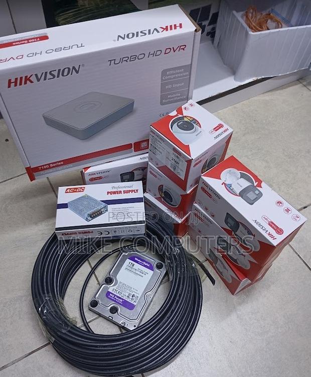 Complete Hikvision Channel CCTV Installation Kit 6 CCTV Set - main view