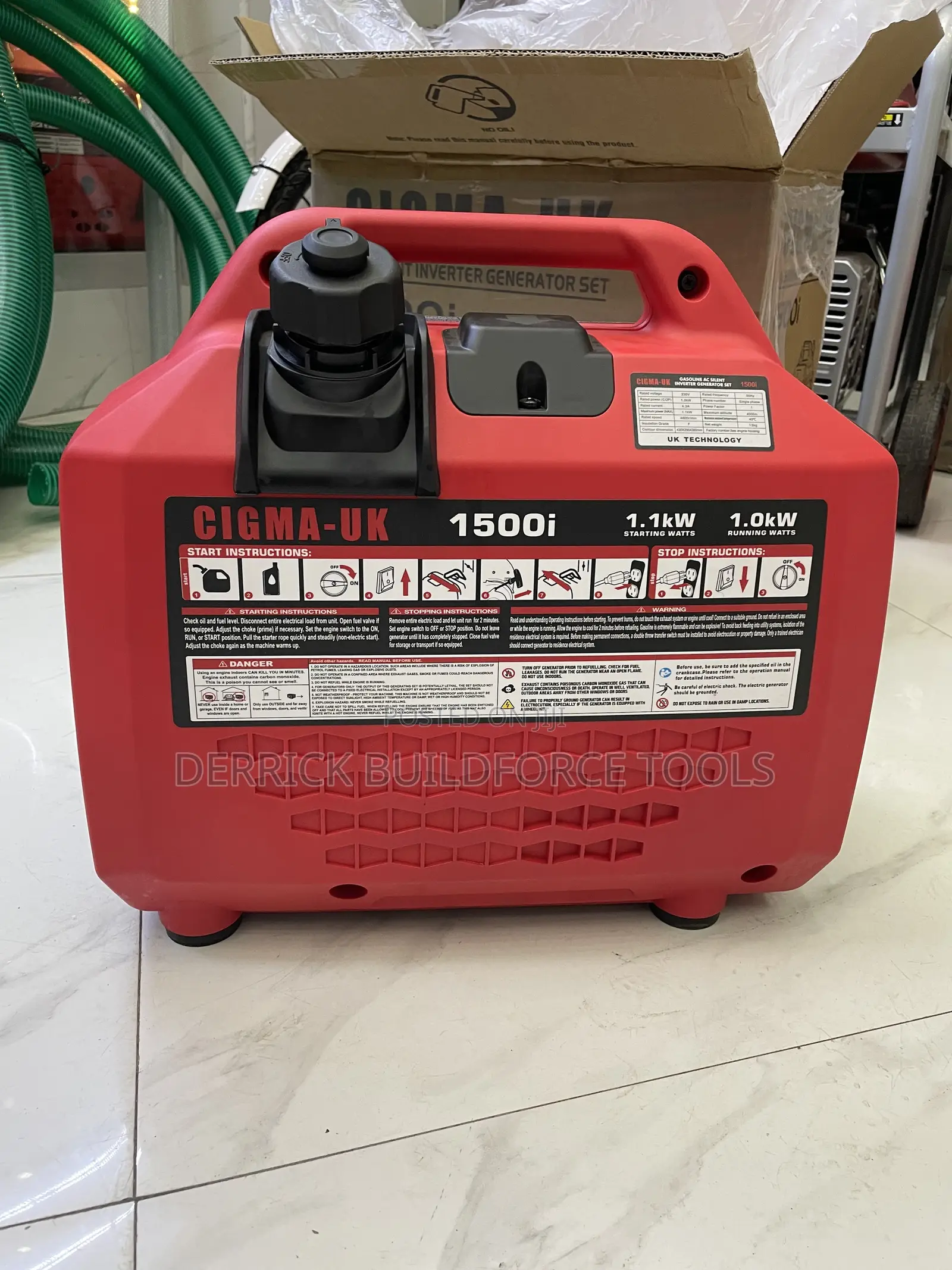 Cigma-Uk 1500i Silent Inverter Gasoline Generator