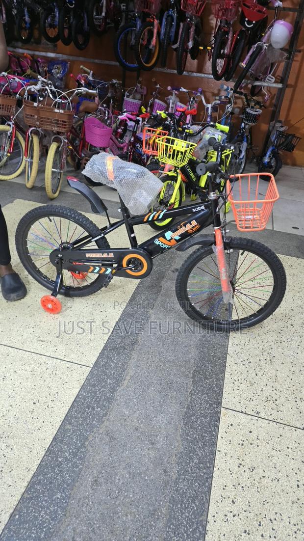 20-Inch Primo Ale Kids Bicycle With Training Wheels Front Basket - main view