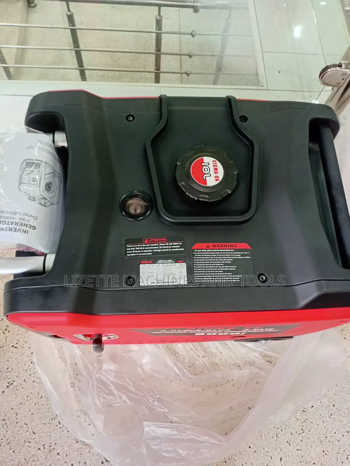 Cigma Uk 6000i Silent Petrol Inverter Generator 5kva