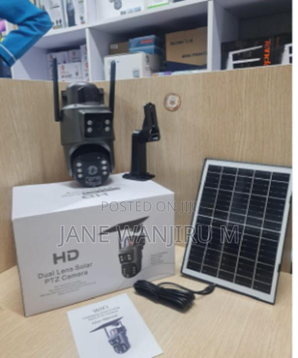 Ubox Hd 4mp Dual Lens 4g Solar CCTV Camera – 360° PTZ