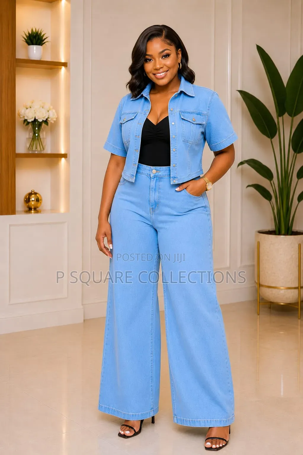 Premium Stretch Denim
Stylish Cropped Jacket
