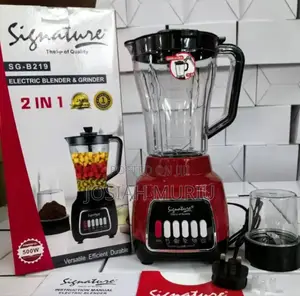 Signature 2 in 1 Electric Blender With Grinder Sg B206