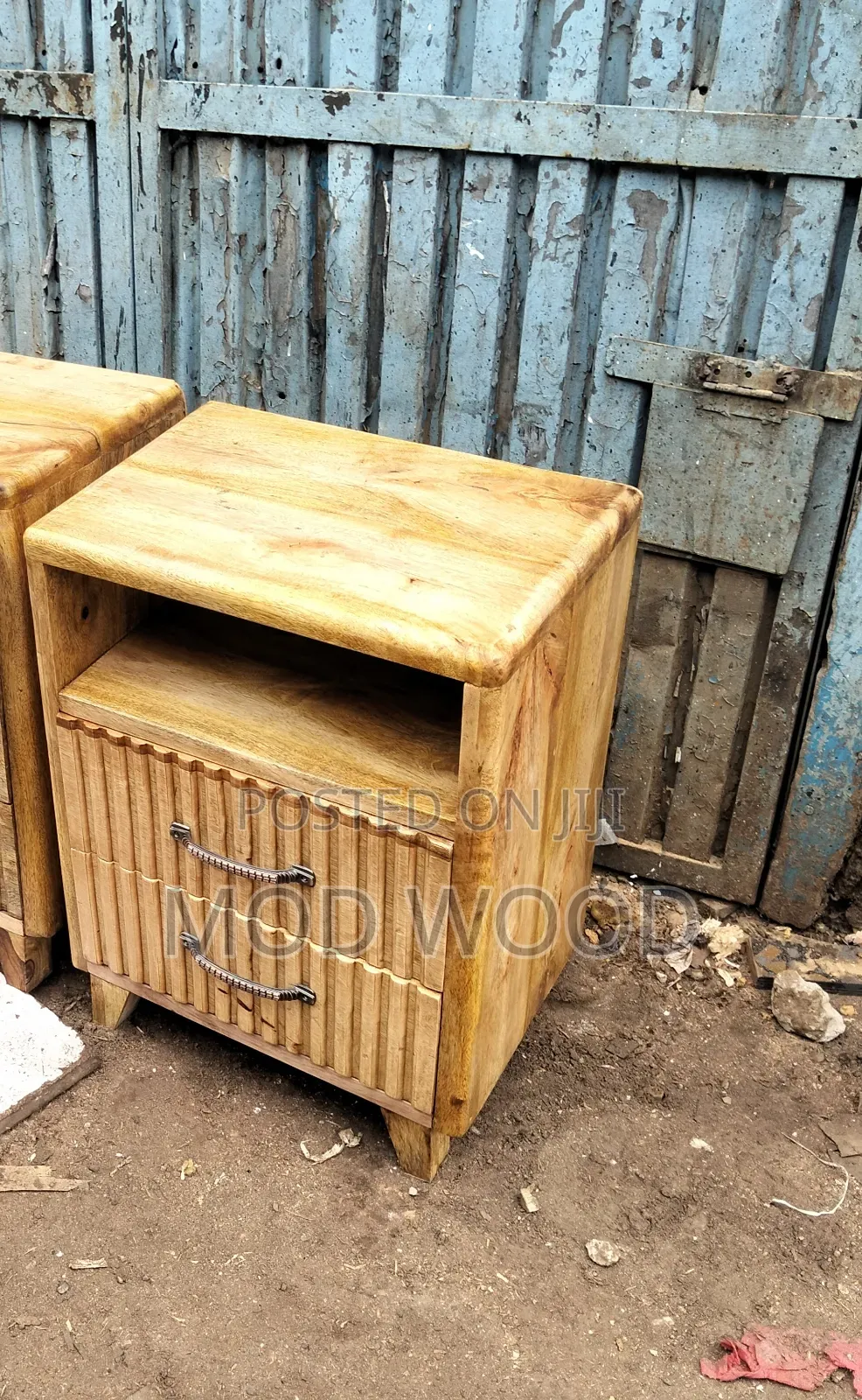 Urban Luxe Handcrafted Wooden Bedside Cabinet