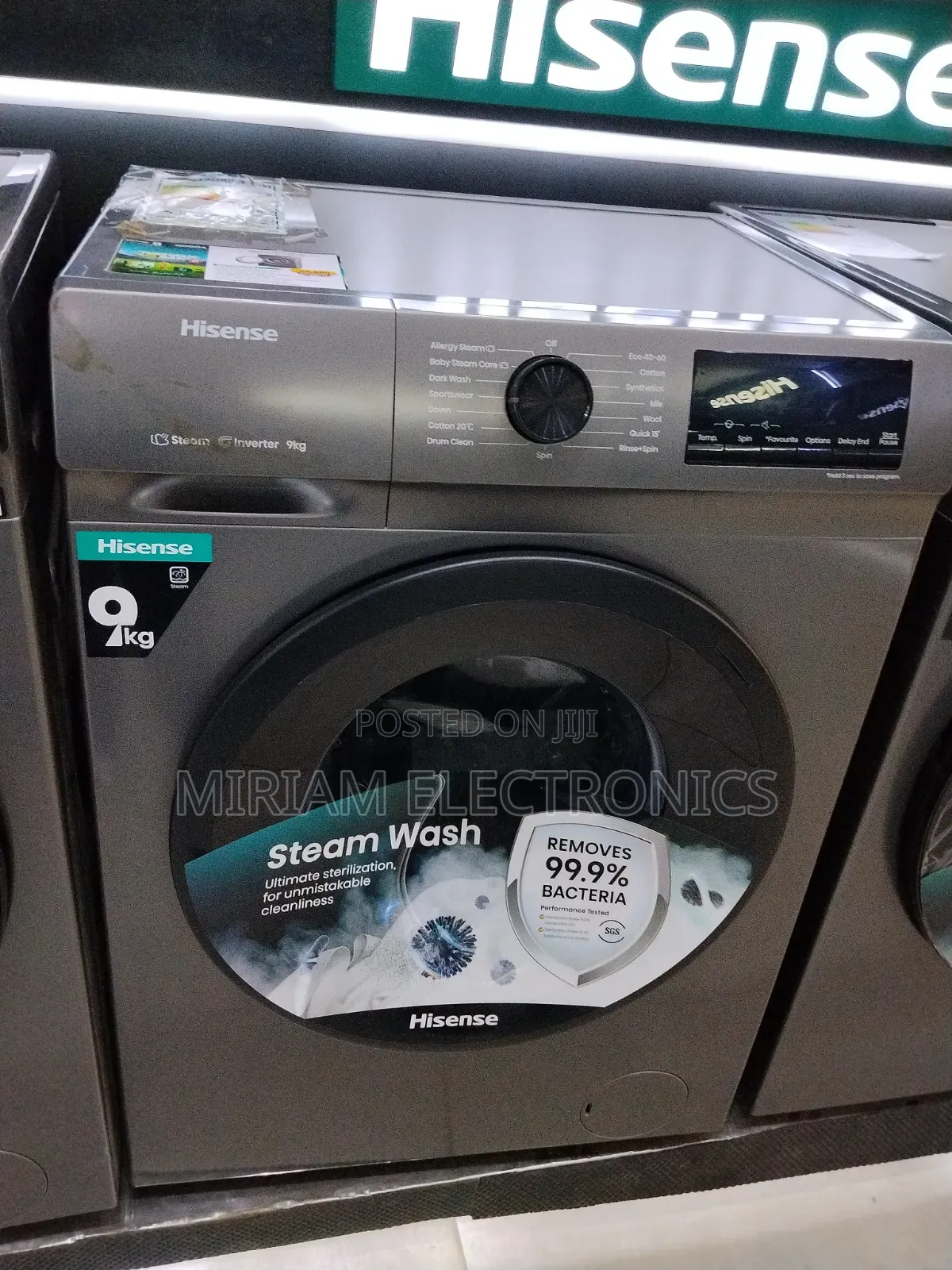 Hisense 9kg Front Load Wash and Pin Washing Machine