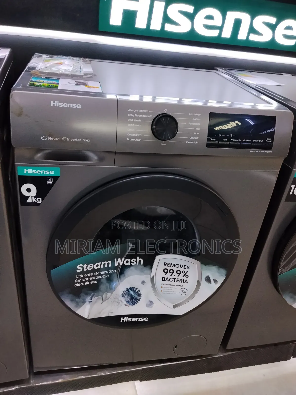 Hisense 9kg Front Load Wash and Pin Washing Machine