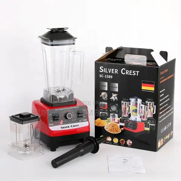 Easy to Clean Silver Crest Double Cup Blender and Grinder