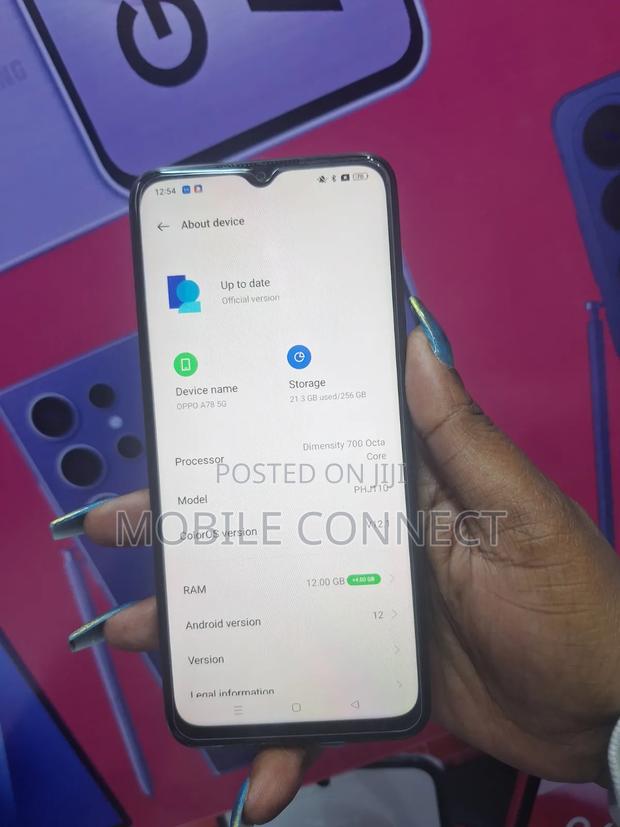 New Oppo A78 5G 256 GB Black - thumbnail 3