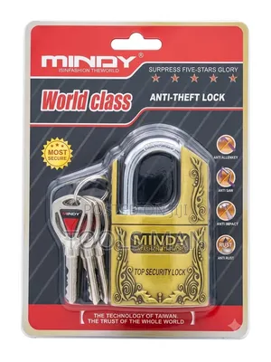 Mindy Heavy Duty Anti-Theft Padlock - High Security Brass Lock.