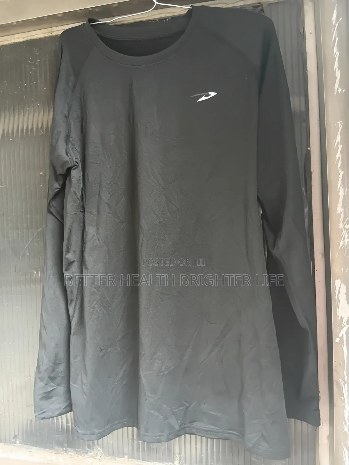 Men's Long Sleeve Workout T_shirt_lightweight Compression Fit