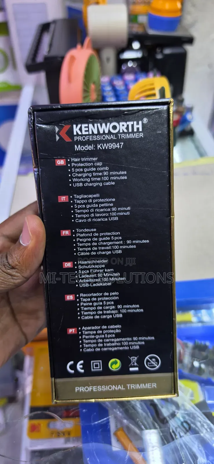 Kenworth Rechargeable Professional Trimmer Kw-9947