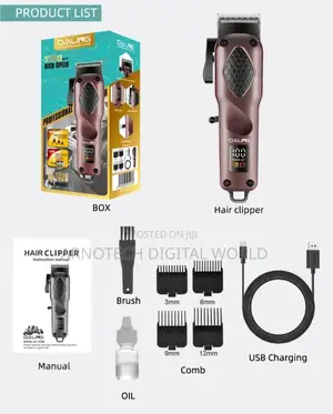 Daling Dl-1928professional Hairclipper With Adjustable Cutting Length