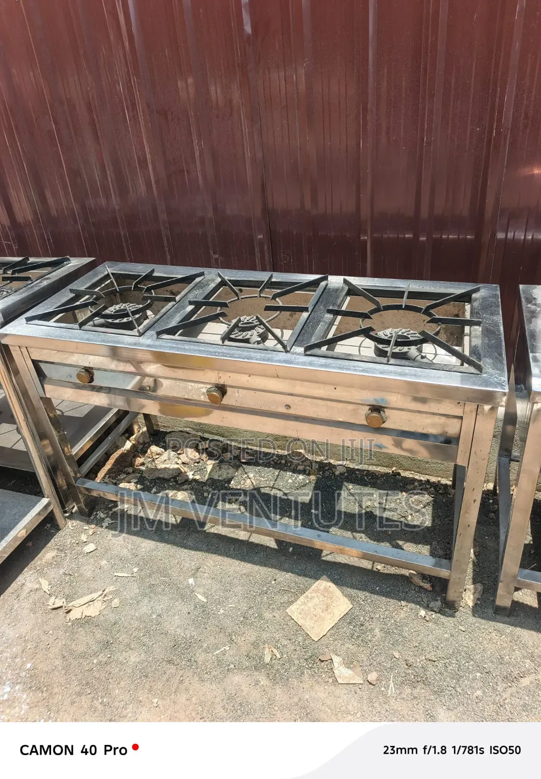 Stainless Steel 3 Burner