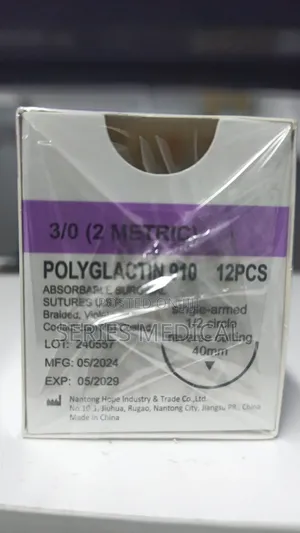 Polyglactin 3-0 Reverse Cutting