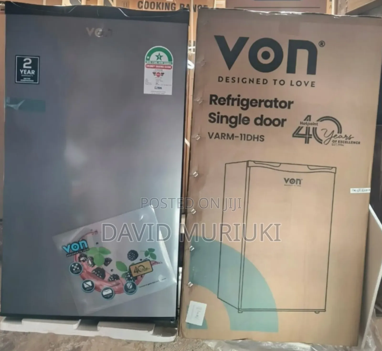 Von Fridge 176 Litres With Dispenser Single Door