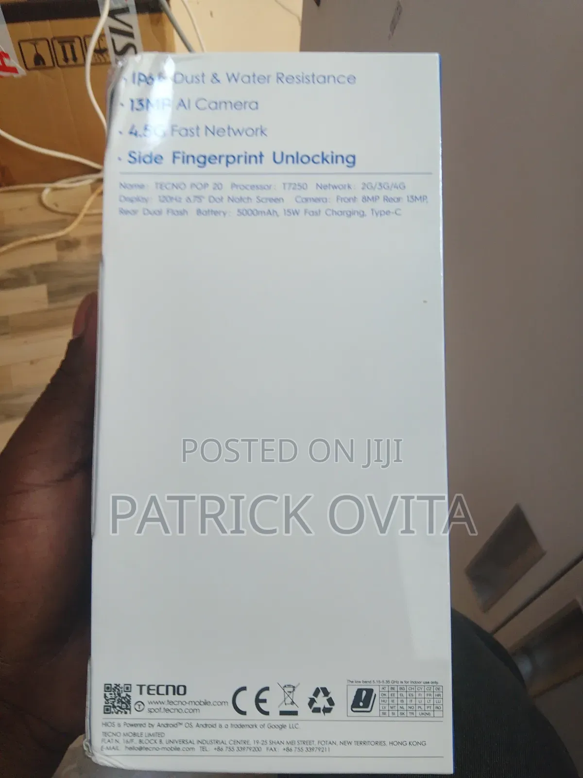 New Tecno Pop 20 64 GB Black