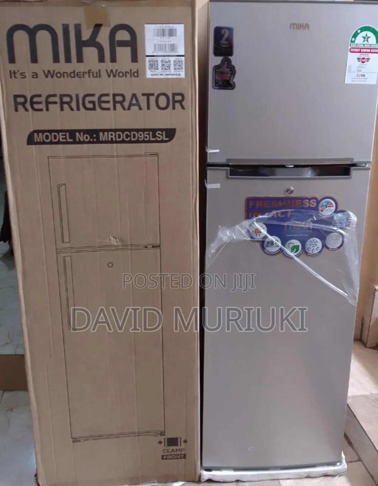Mika 168 Litres Double Door Refrigerator