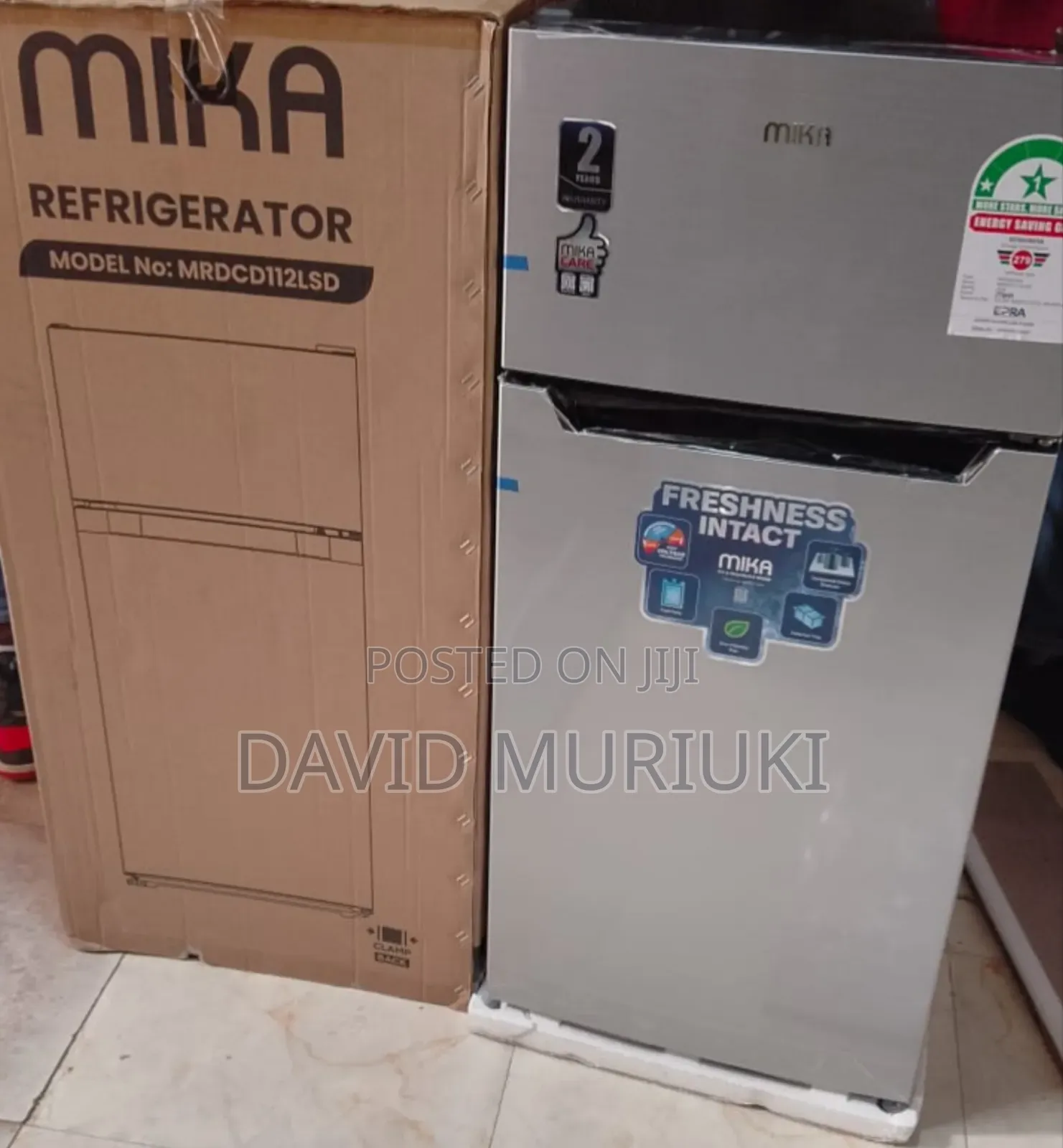 Mika 112 Litres Double Door Refrigerator