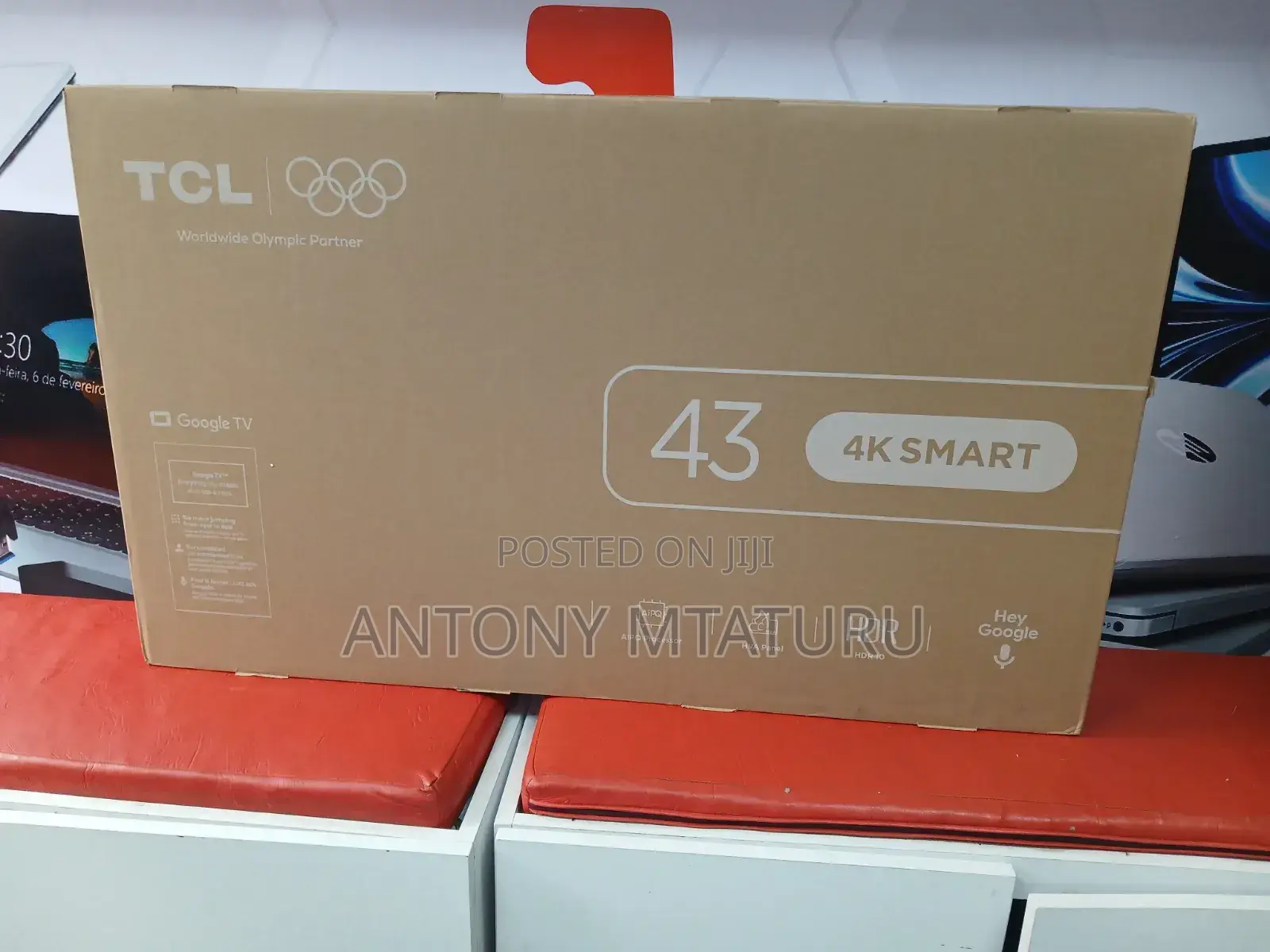 TCL 43′′ 43v6d (New 2026) Google HDR Smart TV