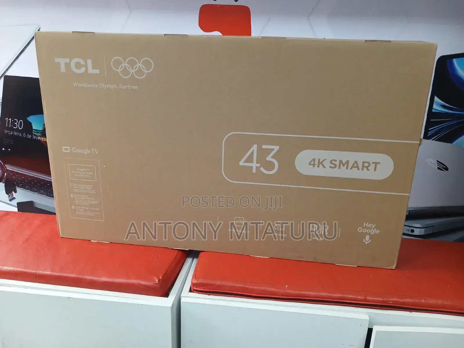 TCL 43′′ 43v6d (New 2026) Google HDR Smart TV