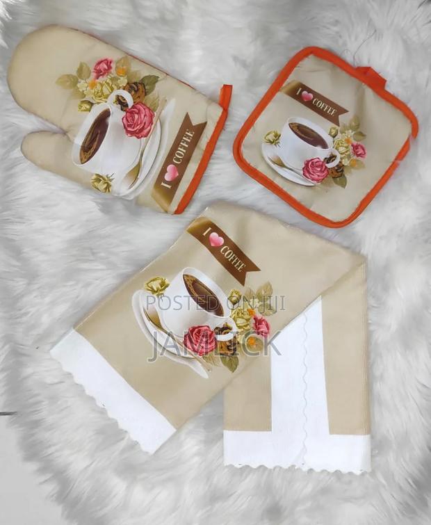3pcs Heat Resistant Kitchen Glove Set – Hk - thumbnail 3