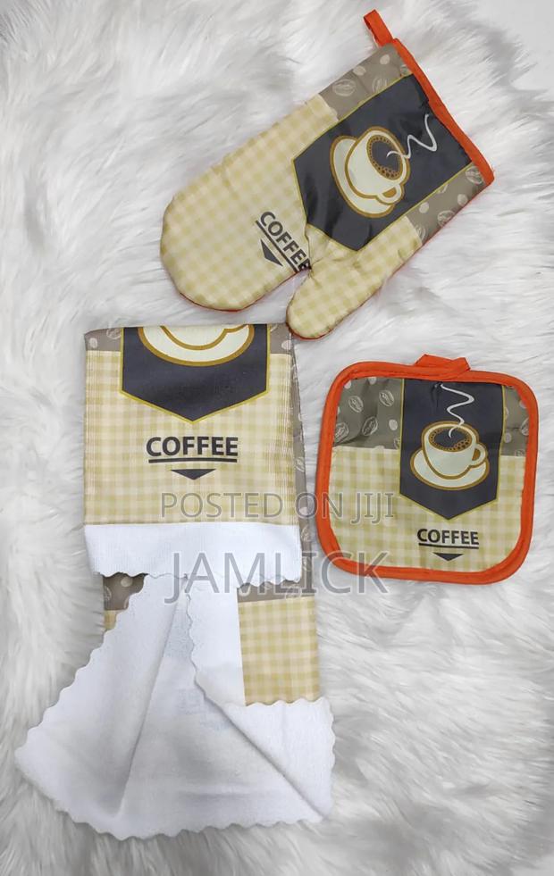 3pcs Heat Resistant Kitchen Glove Set – Hk - thumbnail 4
