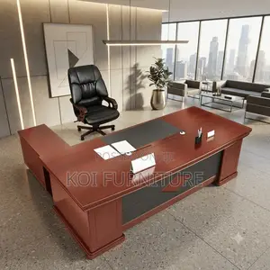 Office Desk; 1.6 Meters Ergonomic Executive Mahogany Desk