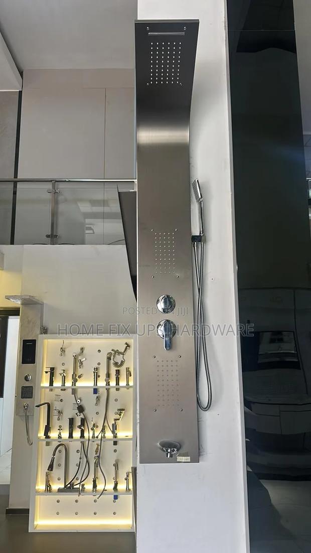 Manual Shower Tower Panel Grey - main view