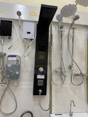 Black Electric Shower Panel