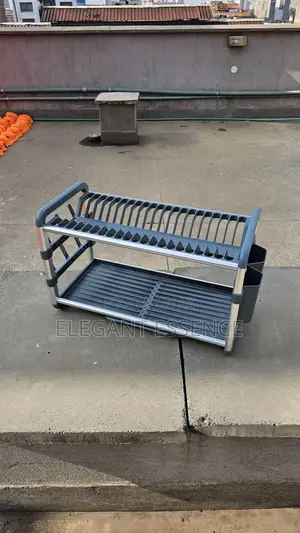 *Premium Quality 2tier Aluminium Dish Drainer*-Grey