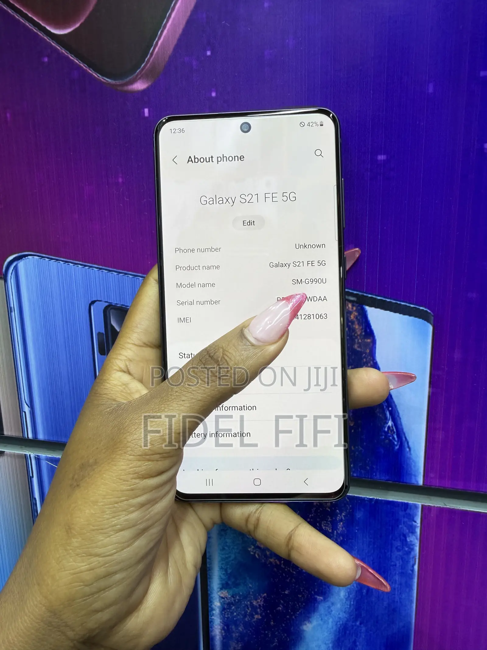 New Samsung Galaxy S21 FE 5G 128 GB Black
