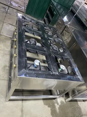 Heavy-Duty, High-Pressure Stainless Steel Six-Burner Cooke