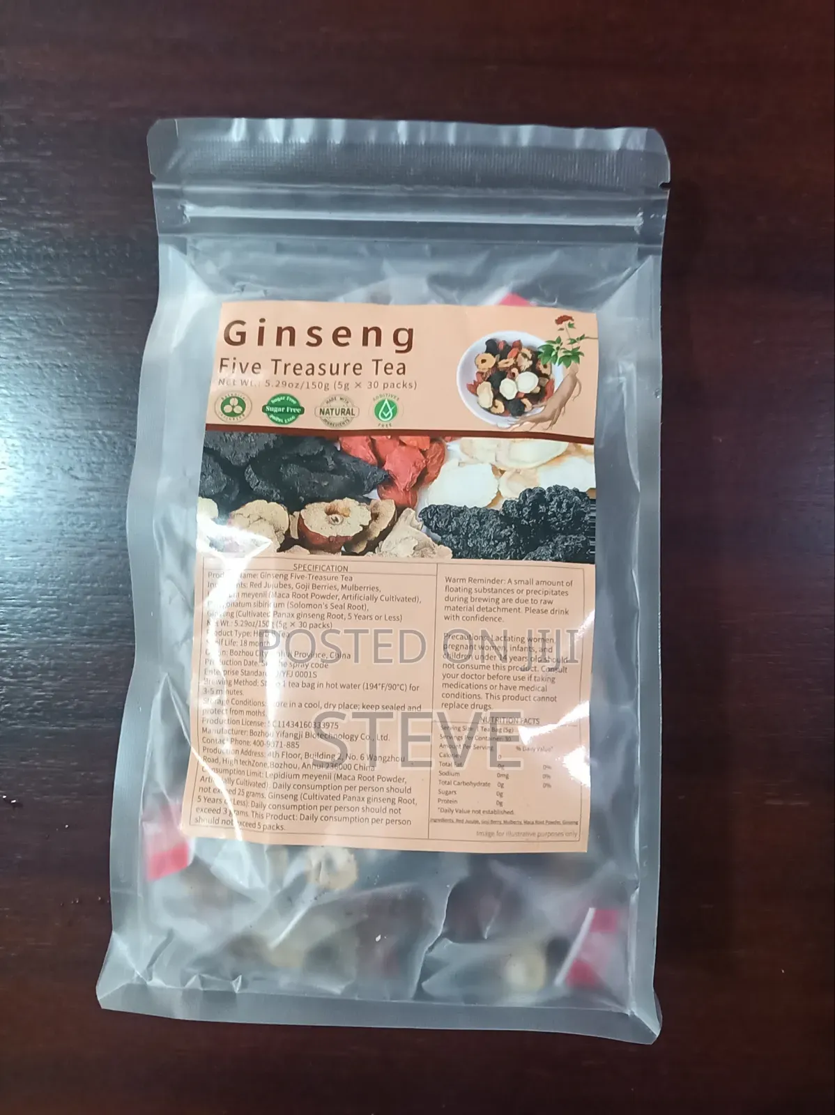 Ginseng Five Treasure Tea