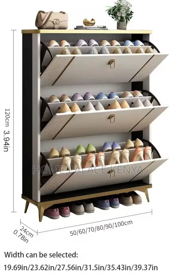Shoe Rack: Luxury Slim Line Large Capacity Shoe Storage